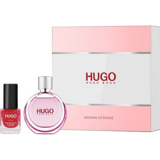 Hugo Boss Hugo Woman Extreme parfémovaná voda 30 ml + Hugo Woman New lak na nehty červený 4,5 ml, dárková sada