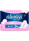 Always Sensitive Ultra Night hygienické vložky s křidélky 7 kusů