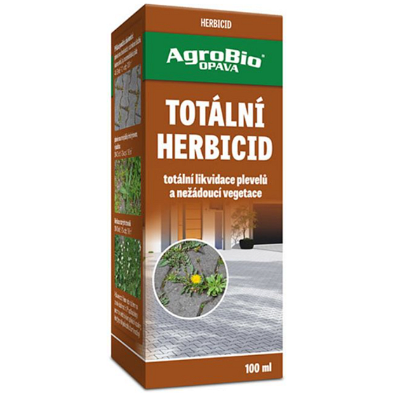 AgroBio Totální herbicid k hubení plevelů, dřevin, starých trávníků 100 ml BSN5B2024, 2/2028