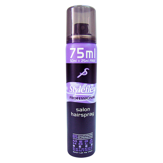Styleflex Professional Salon Hairspray Mega Hold lak na vlasy 75 ml