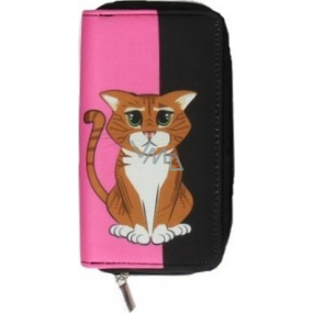 Albi Original Peněženka na zip Kočka 17,3 x 9 x 2,5 cm