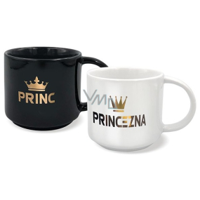 Nekupto Párové hrnky Princ a Princezna 2 x 350 ml