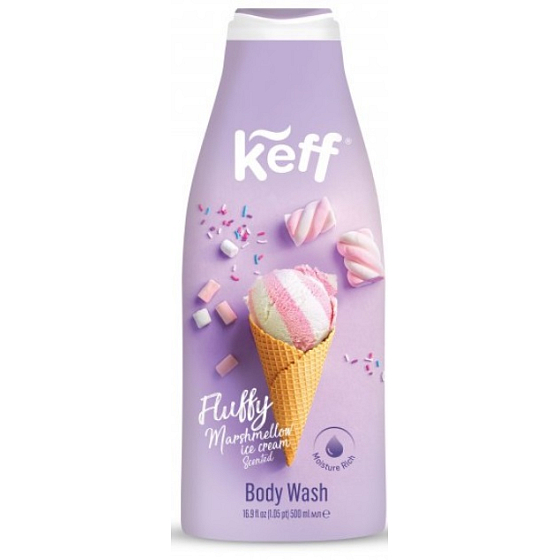 Keff Marshmallow mycí gel na tělo 500 ml