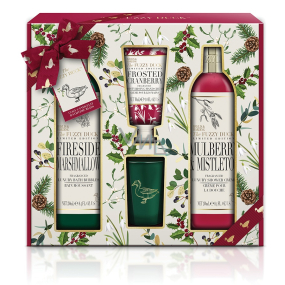 Baylis & Harding Zimní království pěna do koupele 250 ml + sprchový krém 250 ml + krém na ruce 30 ml + vonná svíčka 60 g, kosmetická sada pro ženy