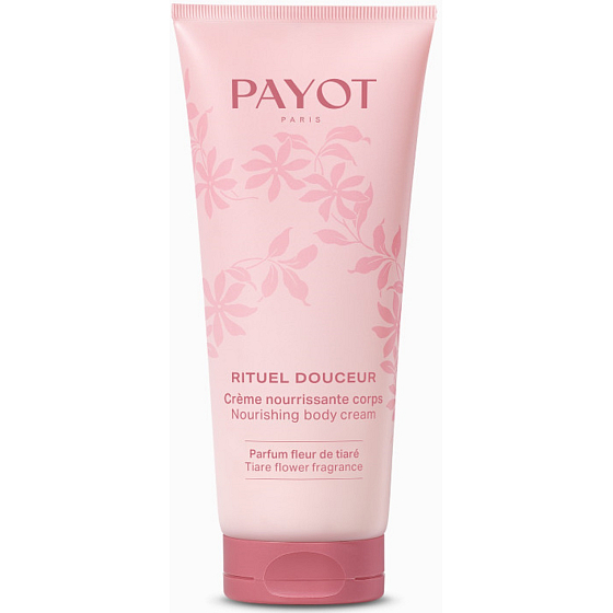 Payot Rituel Douceur s vůní květů tiare vyživující tělový krém s mikrokrystalky růženinu 100 ml