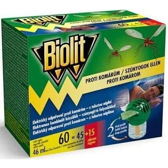 Biolit Proti komárům elektrický odpařovač proti komárům s tekutou náplní 60 nocí 46 ml