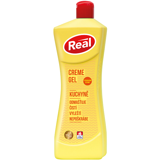 Real Creme Gel Kuchyně krémový gel na indukční, sklokeramické desky a další citlivé povrchy 650 g