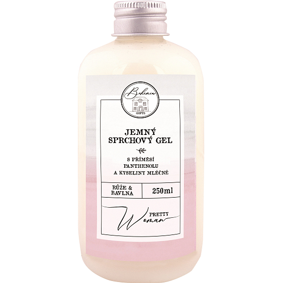 Bohemia Gifts Pretty Woman jemný sprchový gel s příměsí panthenolu a kyseliny mléčné 250 ml