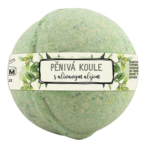 Bohemia Gifts Olivový olej šumivá pěnivá koule 100 g