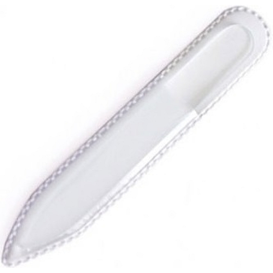 Bohemia Crystal Pilník skleněný střední bílý 14 cm 1 kus