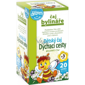 Mediate Bylinář Váňa Dýchací cesty bylinný čaj pro děti podporuje normální funkci dýchacího systému 20 x 1,5 g