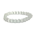 Selenit /Alabastr náramek elastický přírodní kámen, kulička 8 mm / 16 - 17 cm, andělská energie