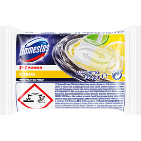 Domestos 3v1 Power Citrusů nádradní náplň do WC bloku, 35 g