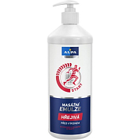 Alpa masážní emulze hřejivá se zázvorem, 1000 ml