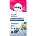 Veet Easy-Gel Tělo a nohy depilační voskové pásky pro citlivou pokožku 40 kusů + Perfect Finish ubrousky pro závěrečnou péči 4 kusy