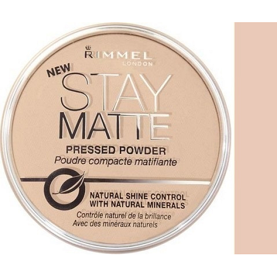 Rimmel London Stay Matte Powder pudr 005 Silky Beige 14 g
