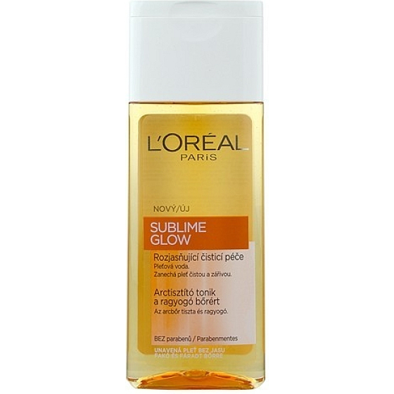 Loreal Paris Sublime Glow rozjasňující čisticí pleťová voda pro unavenou pleť 200 ml