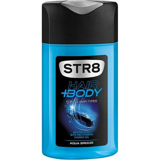Str8 Aqua Breeze sprchový gel na tělo a vlasy pro muže 250 ml