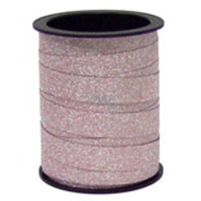 Ditipo Stuha dekorační tiffany cívka růžovo-stříbrná 10 m x 10 mm