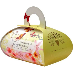 English Soap Bílý Jasmín & Santalové dřevo přírodní parfémované mýdlo s bambuckým máslem 260 g