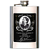 Bohemia Gifts Gentleman nerezová placatka na alkohol 200 ml