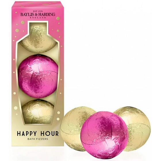 Baylis & Harding Koktejlová hodina šumivý balistik do koupele 3 x 140 g, kosmetická sada