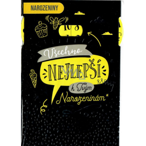 Nekupto Přání otočný číselník Všechno nejlepší k Tvým narozeninám 115 x 170 mm 3471 J