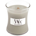 WoodWick Fireside - Oheň v krbu vonná svíčka s dřevěným knotem a víčkem sklo malá 85 g