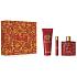 Versace Eros Flame parfémovaná voda 100 ml + sprchový gel 150 ml + parfémovaná voda 10 ml, dárková sada pro muže