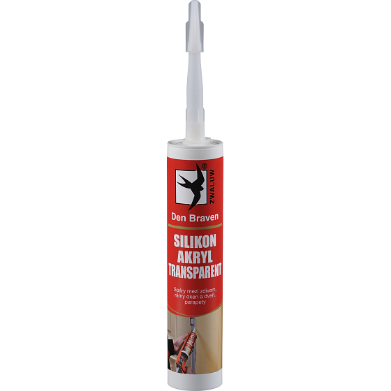 Den Braven Silikon akrylový tmel, čirý, 310 ml
