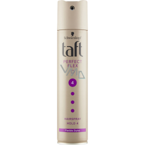 Taft Perfect Flex, lak na vlasy ultra silně tužící, síla fixace 4, 250 ml
