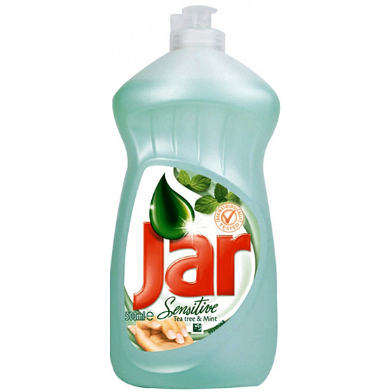 Jar Sensitive Tea Tree & Mint Prostředek na ruční mytí nádobí 500 ml