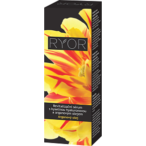 RYOR revitalizační sérum s kyselinou hyaluronovou a arganovým olejem 50 ml RYOR revitalizační sérum s kyselinou hyaluronovou a arganovým olejem 50 ml