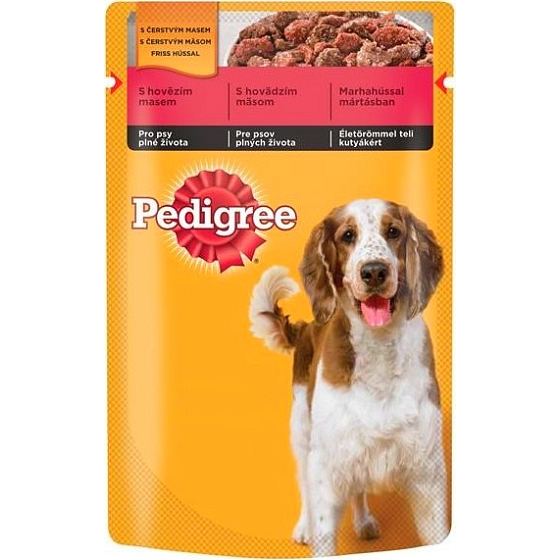 Pedigree Adult s hovězím masem v želé kapsička 100 g