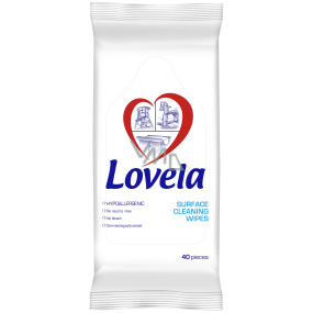 Lovela Čisticí ubrousky na povrchy 40 kusů