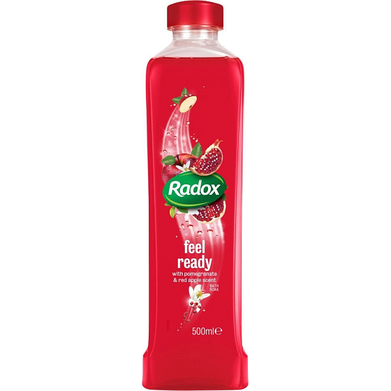 Radox Feel Ready Pomegranate & Red Apple Scent koupelová pěna 500 ml