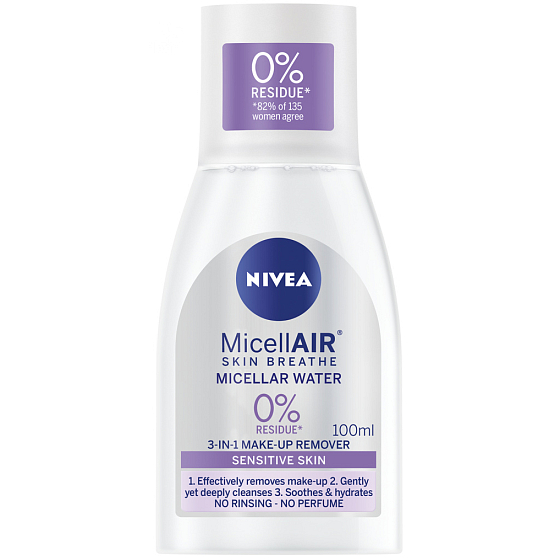 Nivea Gentle Caring zklidňující pečující micelární voda pro citlivou pleť 100 ml