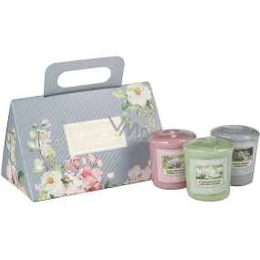Yankee Candle Garden Hideaway Afternoon Escape - Odpolední únik + Sunny Daydream - Sne?ni? za slunec?ne?ho dne + Water Garden - Vodní zahrada vonná svíčka votivní 3 x 49 g, jarní dárková sada