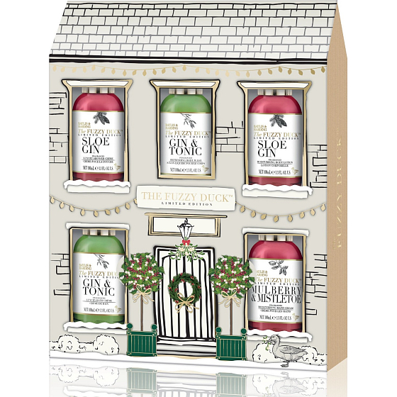 Baylis & Harding Moruše, Jmelí a Brusinka mycí gel 100 ml + sprchový krém 100 ml + koupelový krém 100 ml + tělové mléko 100 ml + krém na ruce 100 ml, kosmetická sada