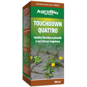 AgroBio Touchdown Quattro herbicid k likvidaci nežádoucí vegetace 250 ml BSN5B2024, 2/2028