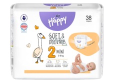 Bella Happy Mini 2 3 - 6 kg plenkové kalhotky pro děti 38 kusů