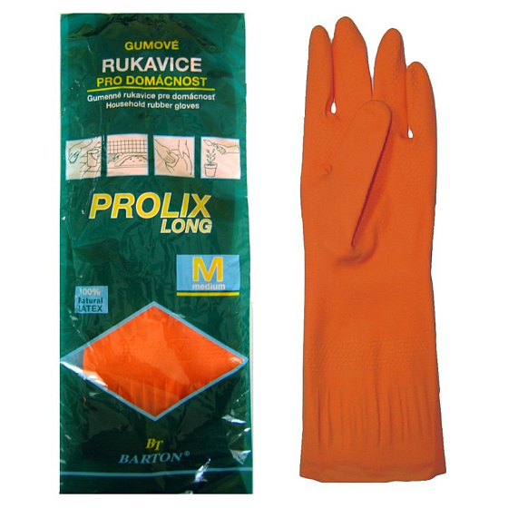 Bartoň Prolix Rukavice gumové ochranné velikost M 1 pár