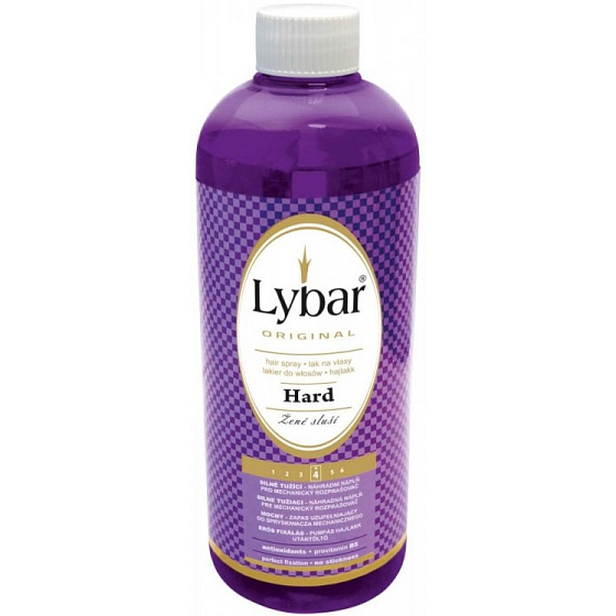 Lybar Hard Silně tužící lak na vlasy náhradní náplň 500 ml