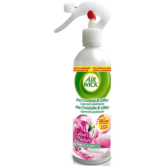 Air Wick Air Růžové květy středomoří tekutý osvěžovač vzduchu 345 ml
