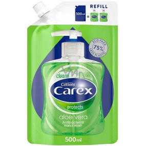Carex Aloe Vera antibakteriální tekuté mýdlo náhradní náplň 500 ml