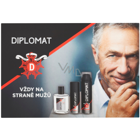 Astrid Diplomat Classic voda po holení 100 ml + pěna na holení 250 ml + deodorant sprej 150 ml, kosmetická sada