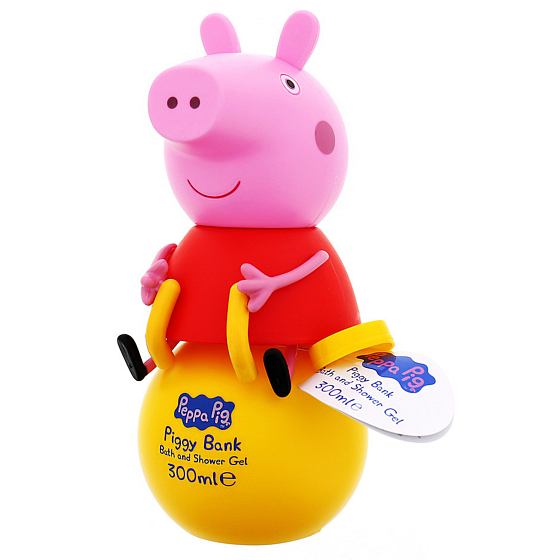 Peppa Pig - Prasátko Pepa 3D Figurka koupelový a sprchový gel pro děti 300 ml