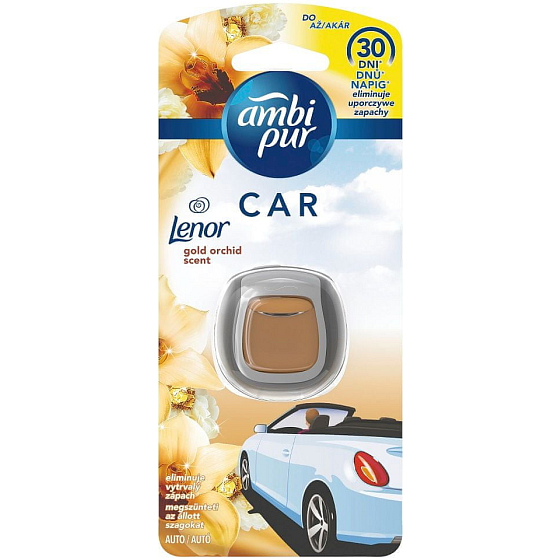 Ambi Pur Car Lenor Gold Orchid - Zlatá orchidej osvěžovač vzduchu do auta 2 ml