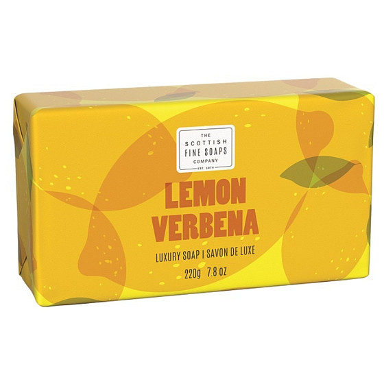 Scottish Fine Soaps Citrón a Verbena luxusní třikrát jemně mleté toaletní mýdlo s delikátní vůní 220 g