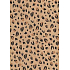 Ditipo Dárkový balicí papír 70 x 200 cm KRAFT Černo-hnědé skvrny gepard